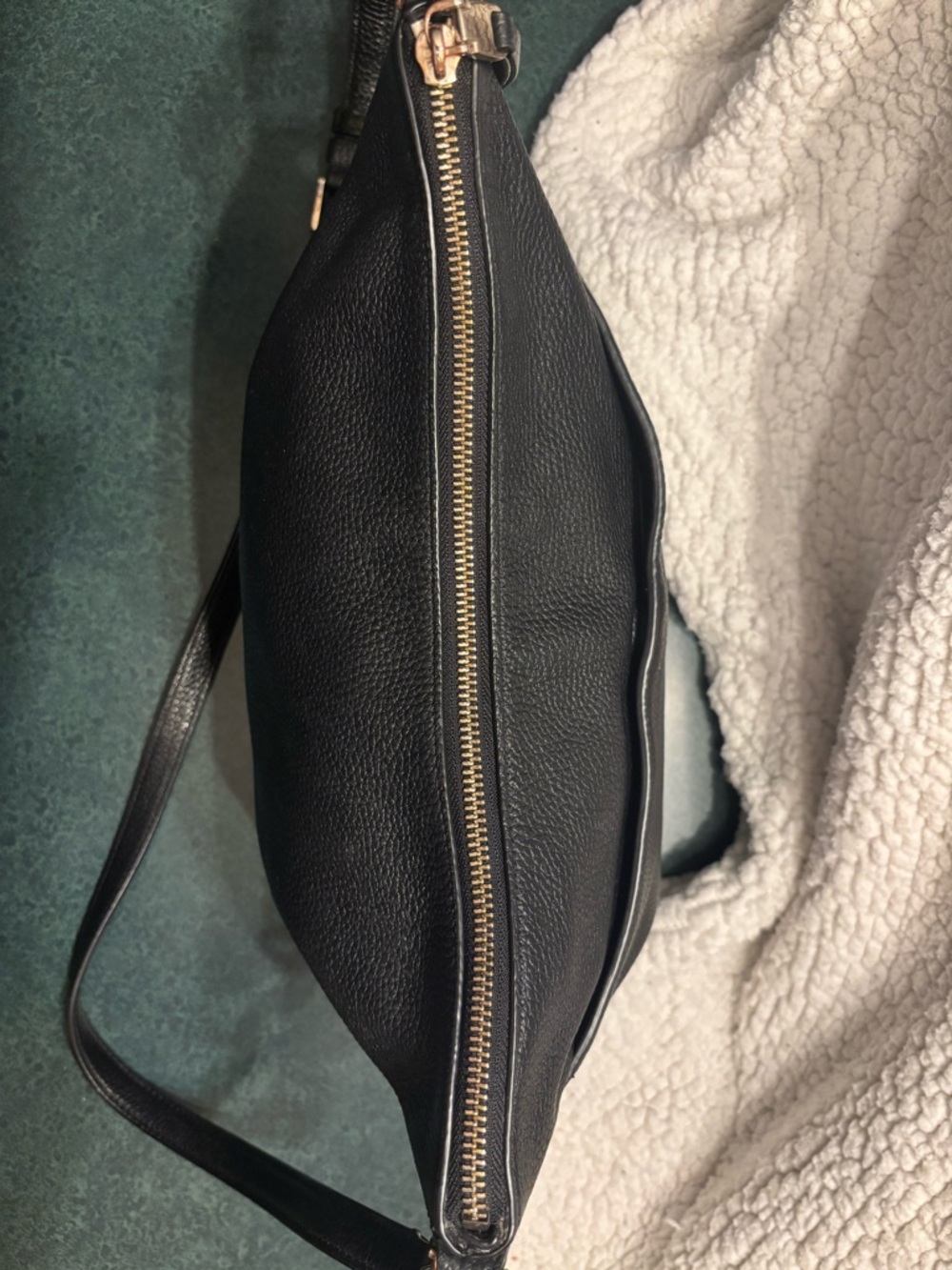 kate spade Minimalist Black Pebbled Leather Crossbody Bag - Picture 2 of 10